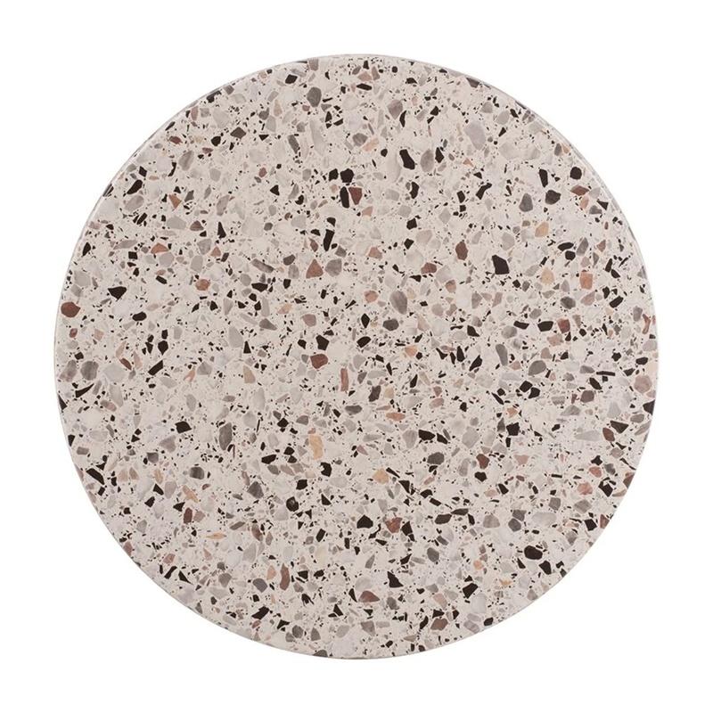 Blat de masa Rotund, Mala, Gri, 70x70x2.5 cm