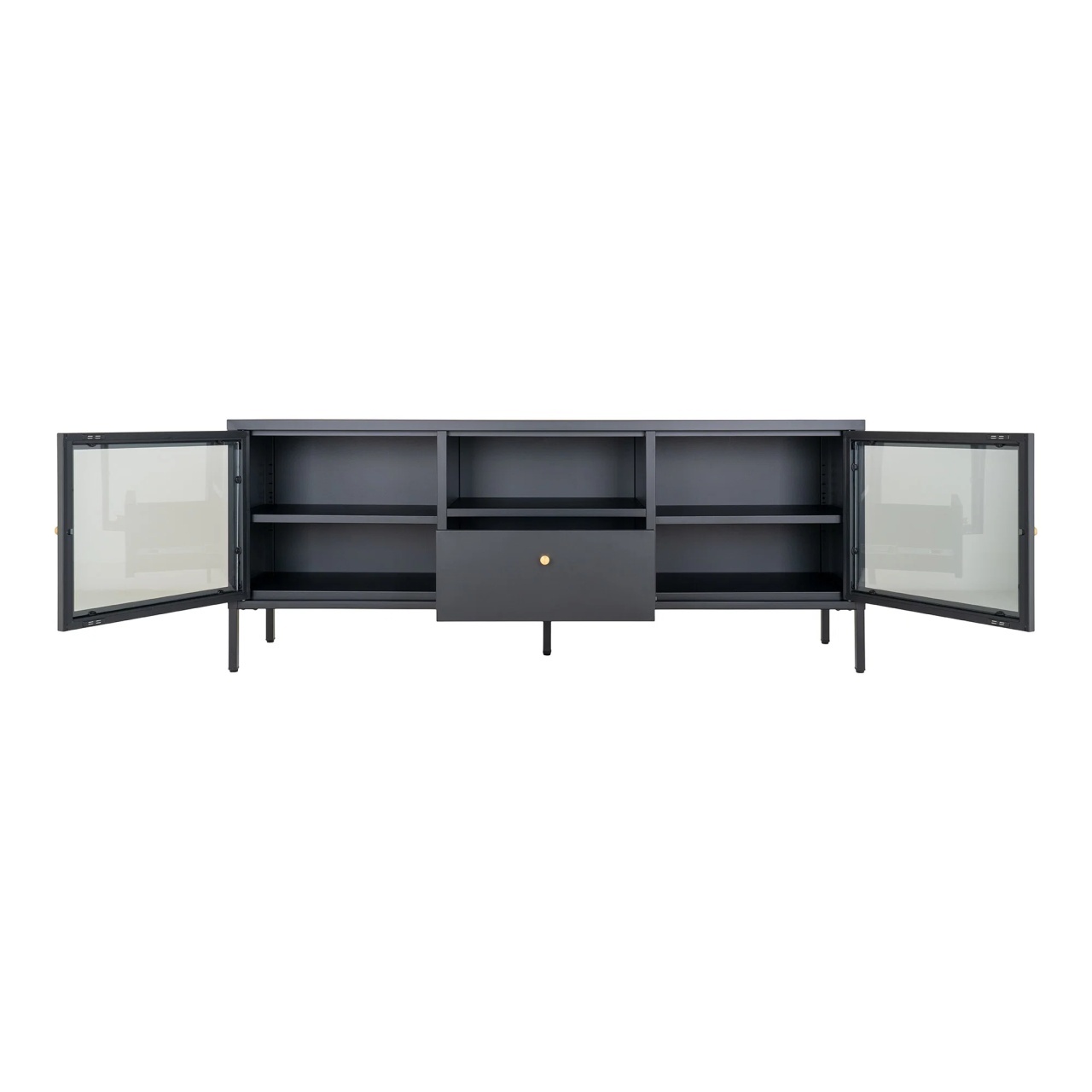 Comoda TV Dalby, Negru, 35x150x60 cm