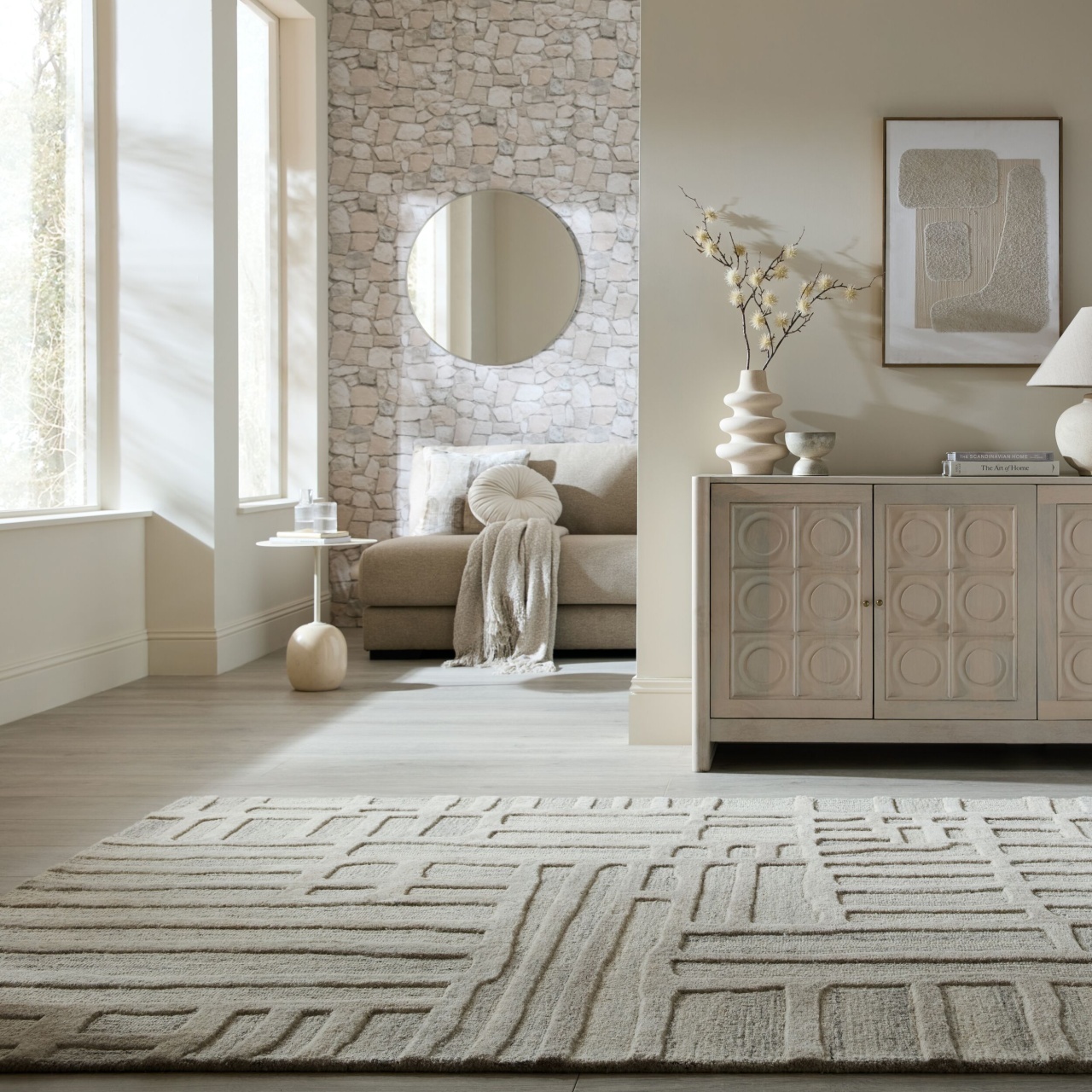 Covor Elva Wool Natural 200x300 cm
