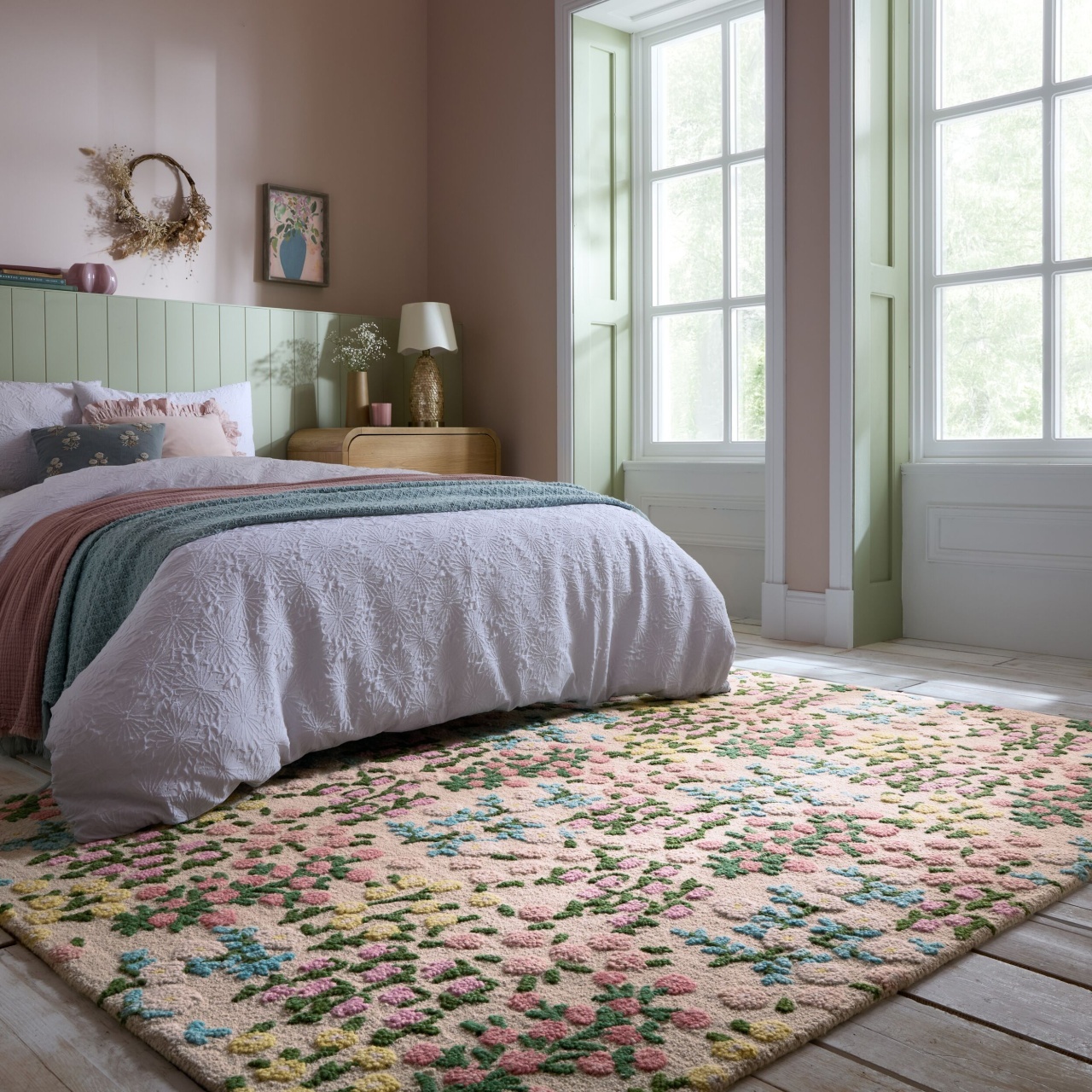 Covor Emilia Floral Ivoar 160x230 cm, Flair Rugs