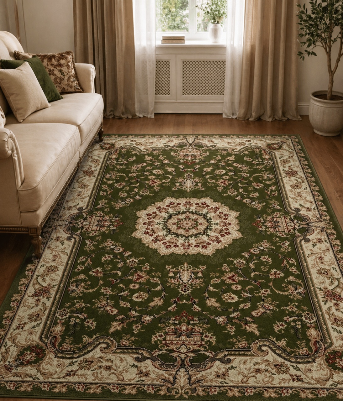 Covor, Lotos, Verde, 100x200 cm, Delta Lotos 1520 310