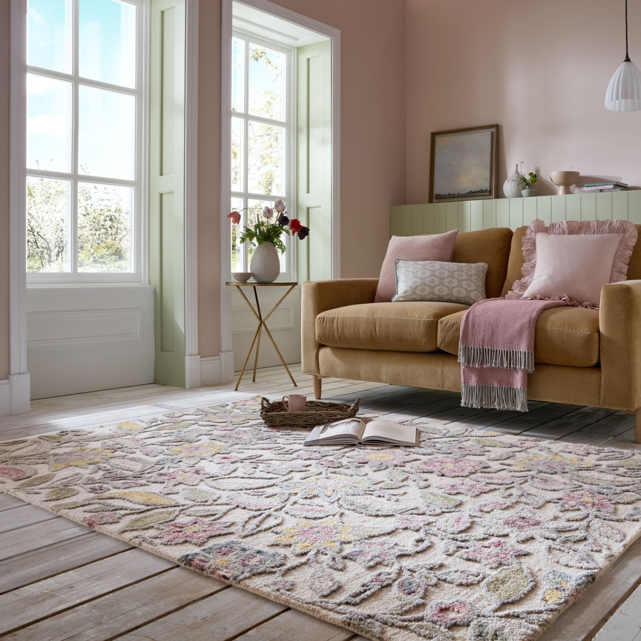 Covor Tania Floral Multicolor 160x230 cm, Flair Rugs