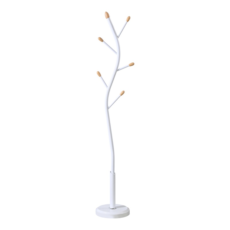 Cuier Portu Alb 30x30x170 cm