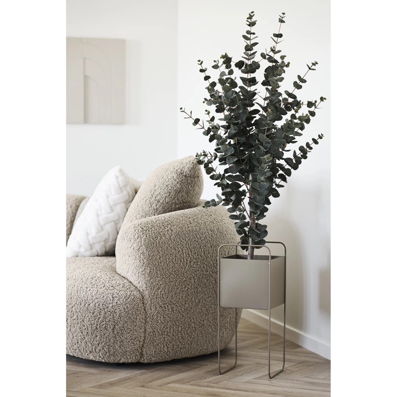 Ghiveci flori decorativ, Maro, 22.5x22.5x54 cm