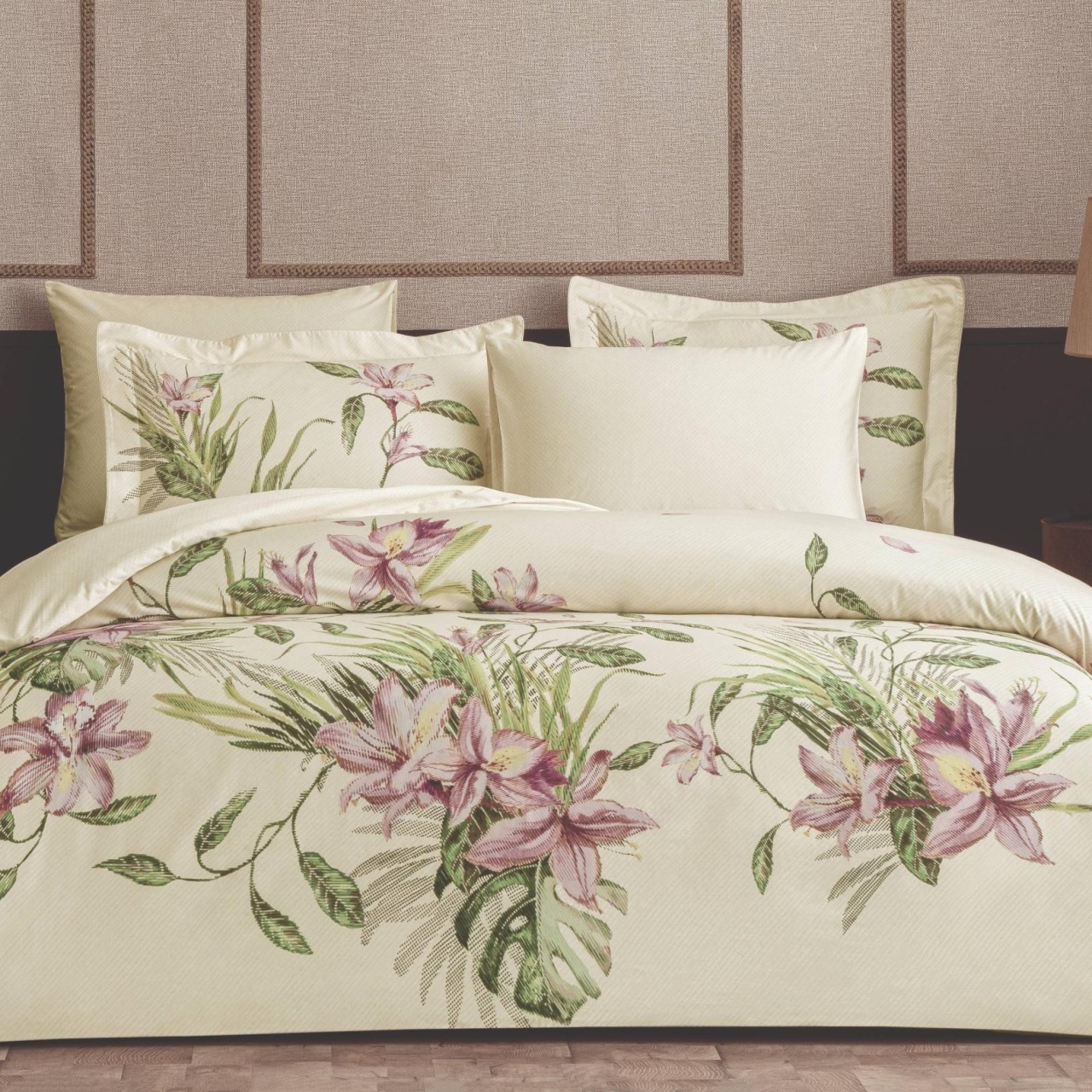 Lenjerie Fiorella Beige King Size (Bumbac Egiptean)
