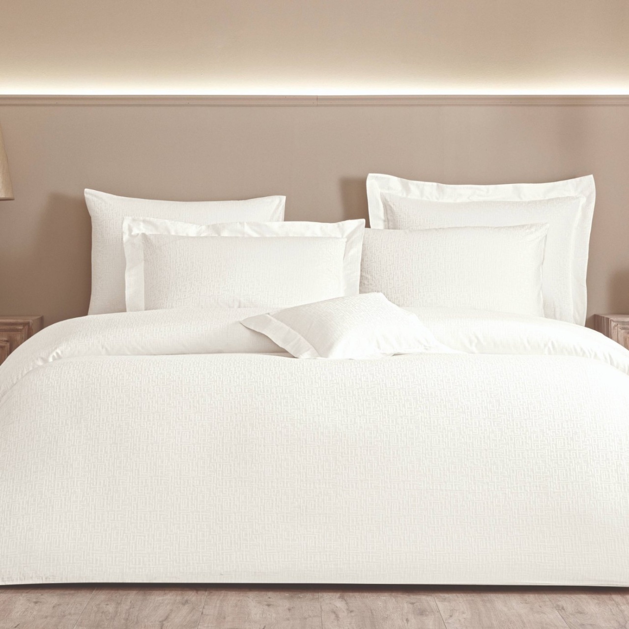 Lenjerie Leggero White King Size (Bumbac Egiptean)
