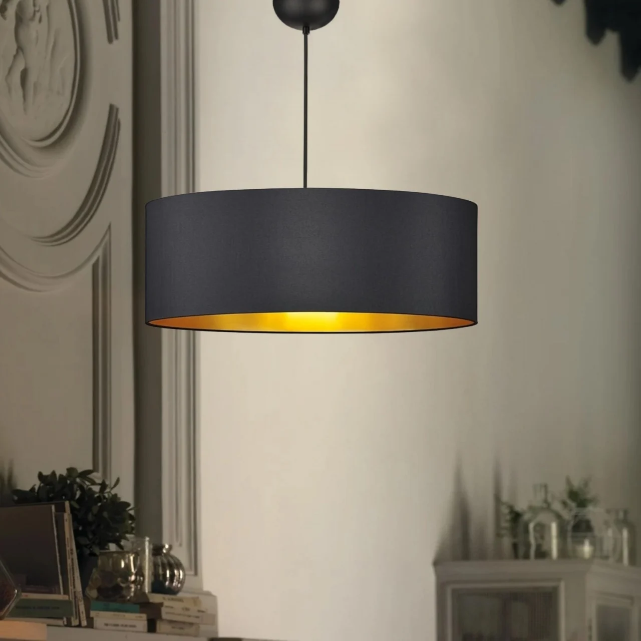 Lustra AYD-3533 Negru 52x52x70 cm