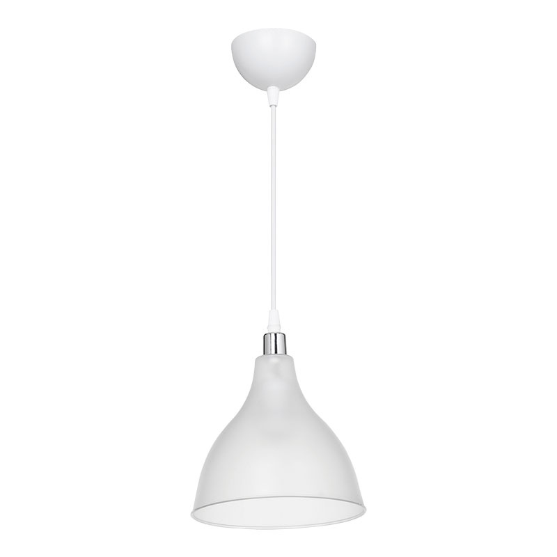 Lustra Orazio transparent alb 18.5x18.5x56 cm