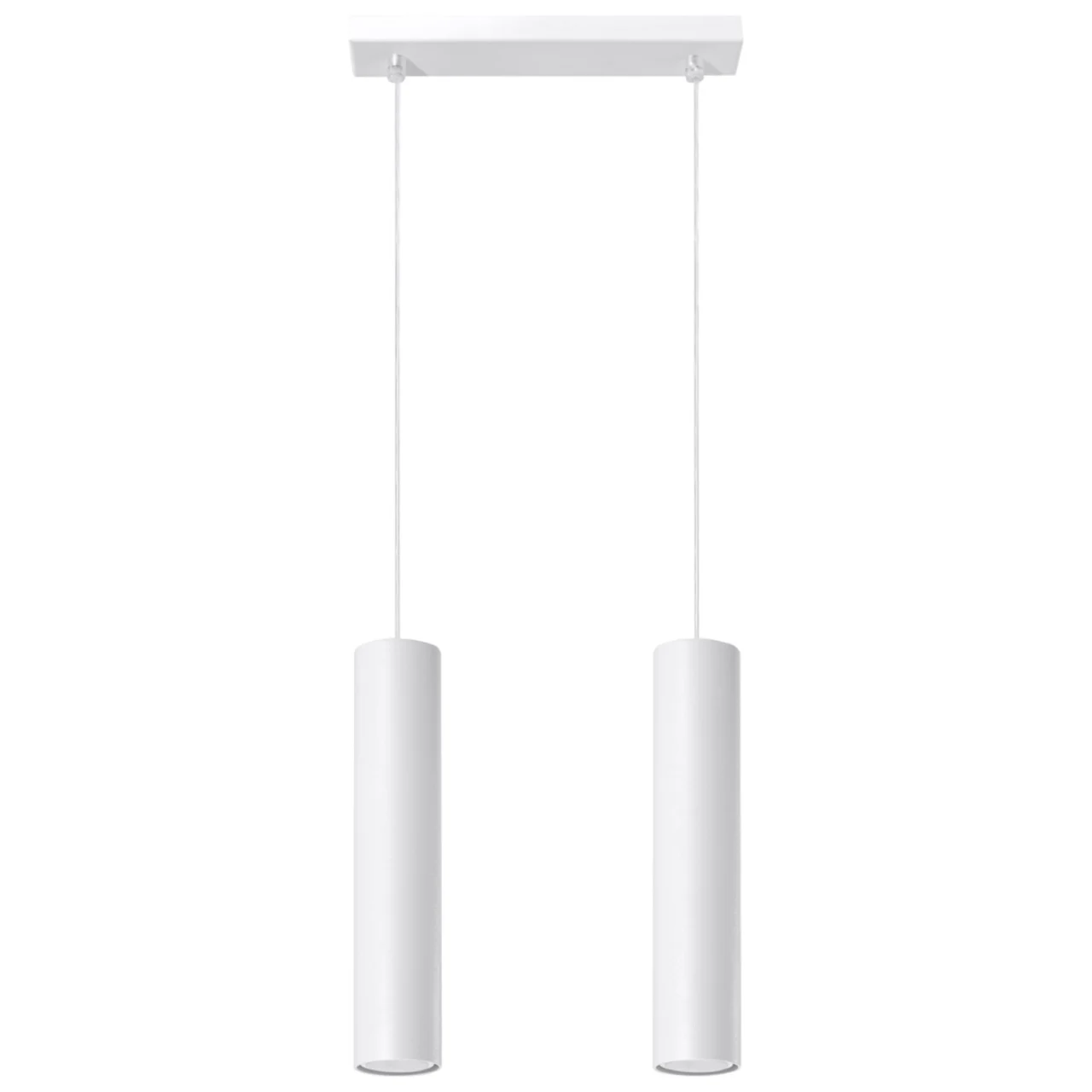 Lustra suspendata Lagos Alb 30x6x90 cm