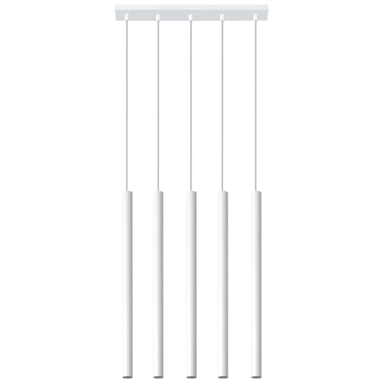 Lustra suspendata Pastelo Alb 45x5x90 cm