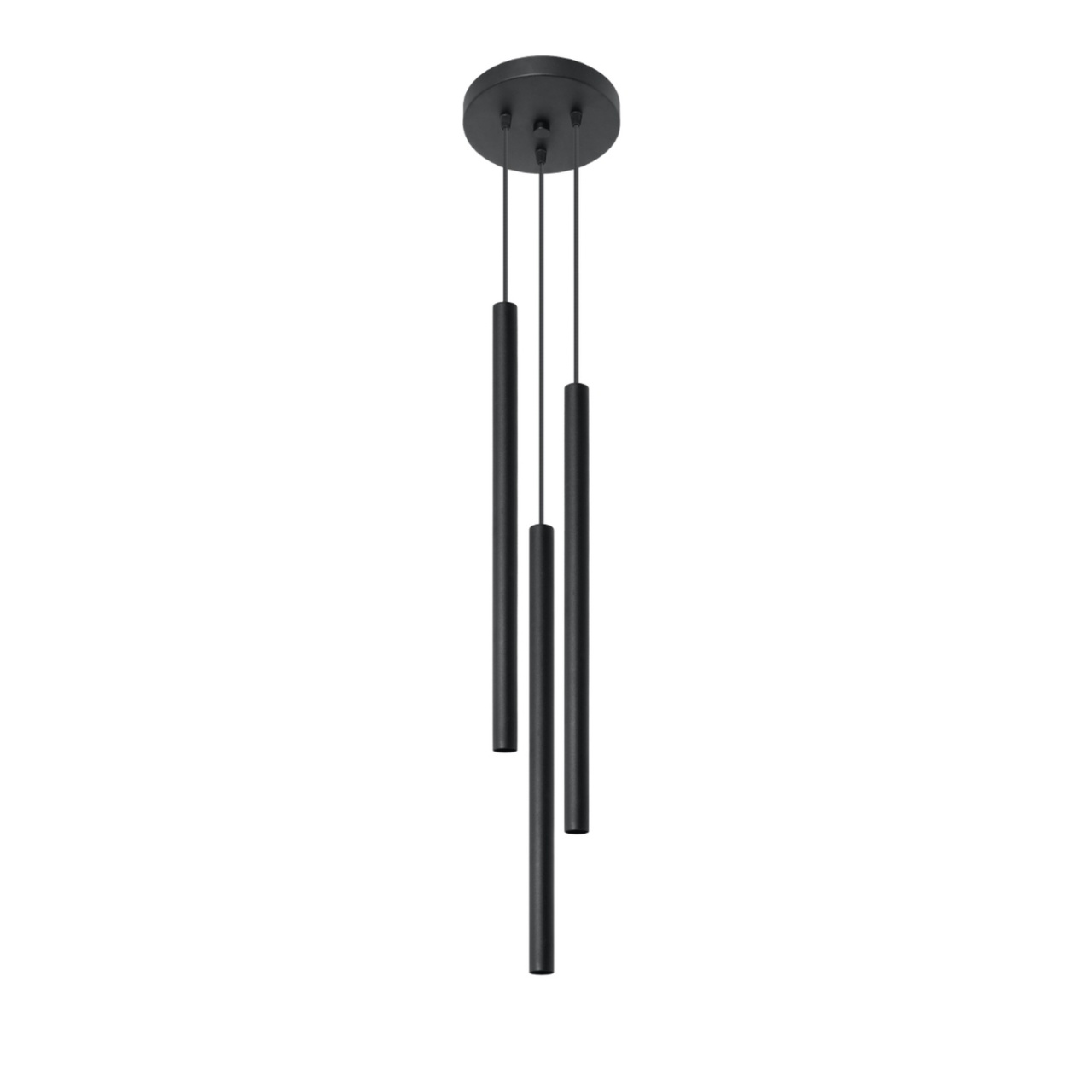 Lustra suspendata Pastelo Negru 20x20x90 cm
