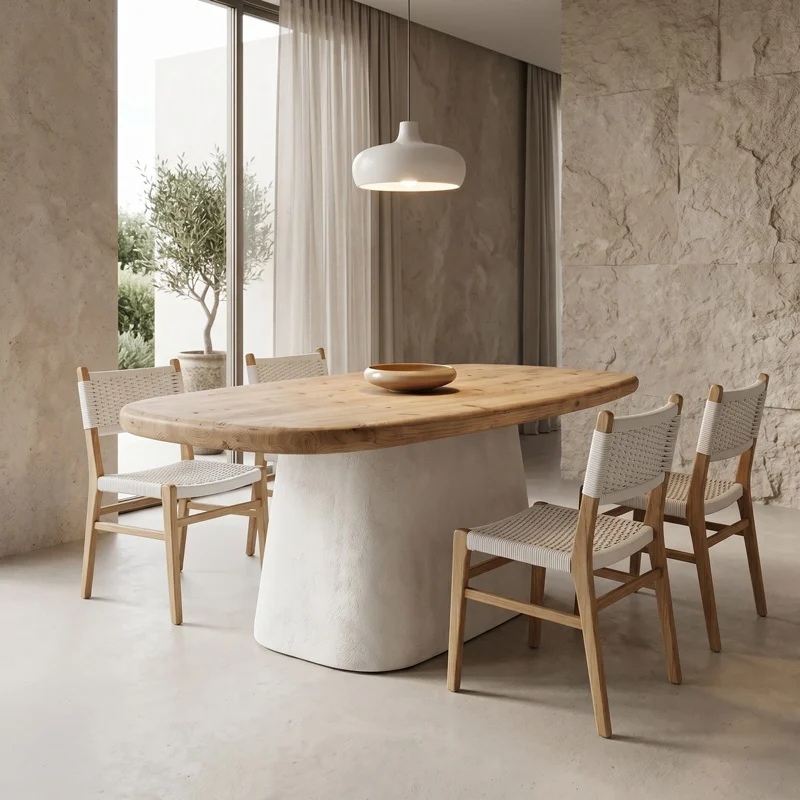 Masa de dining, Herona, Pako, Alb 180x90x78 cm