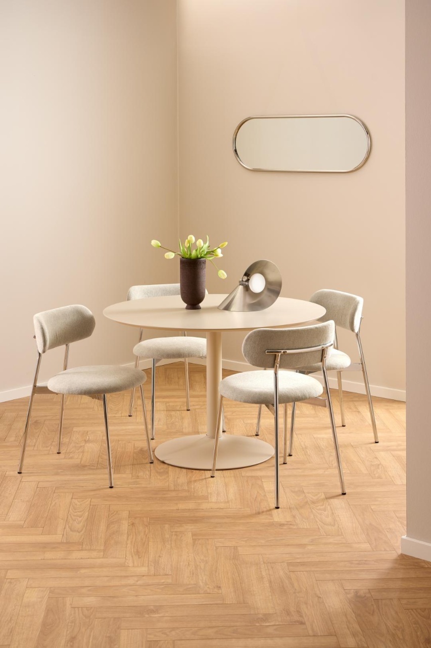 Masa dining Ibiza, Bej, 74x110x110 cm