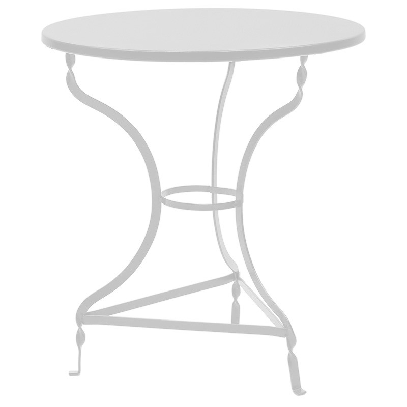 Masa Noah metal alb D70x72cm