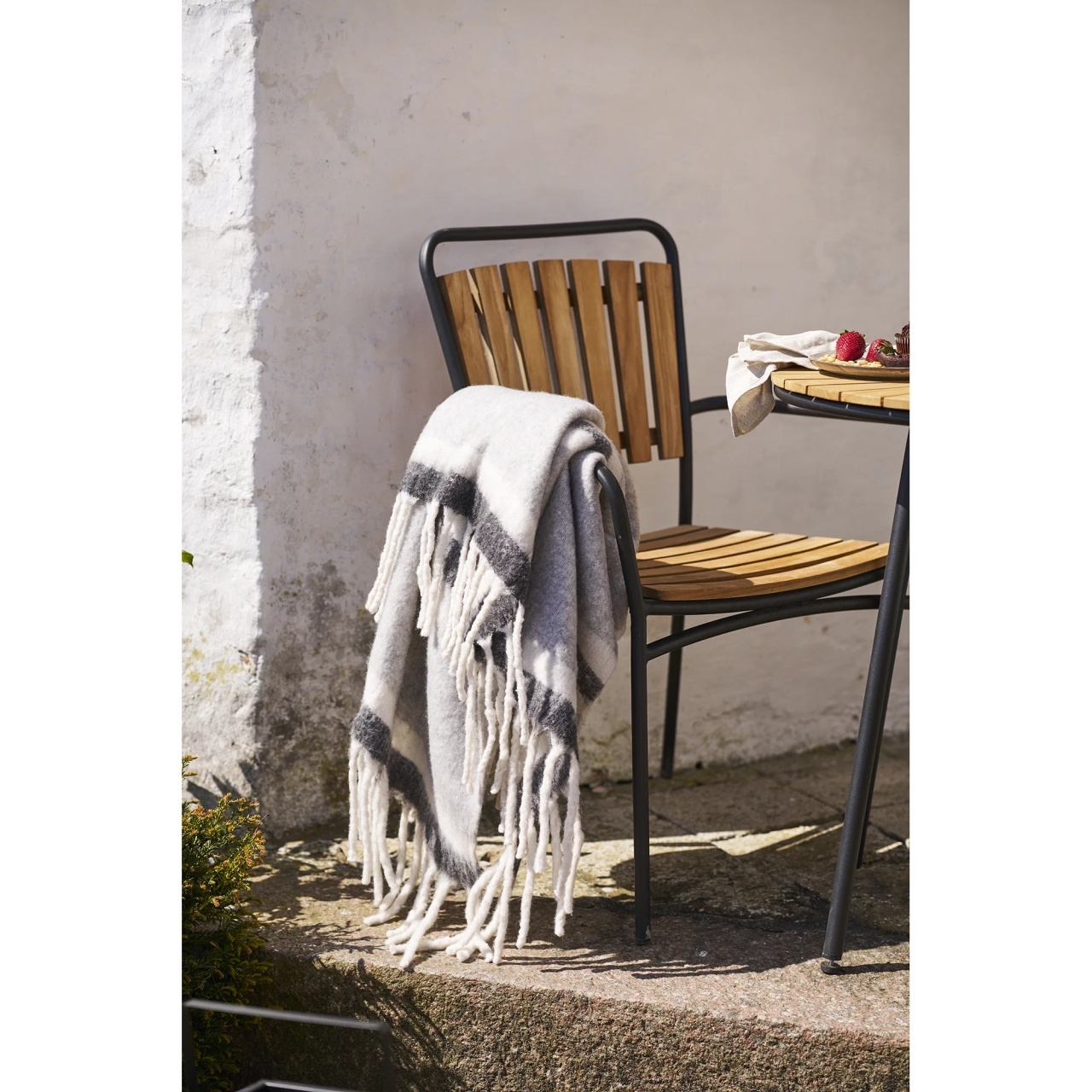 Pled decorativ Carmel, Gri, 170x130 cm
