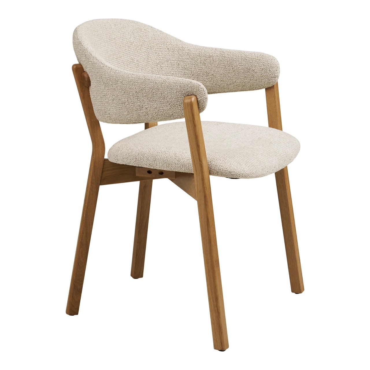 Scaun dining Dunkirk, Natural, 59x59.5x80 cm
