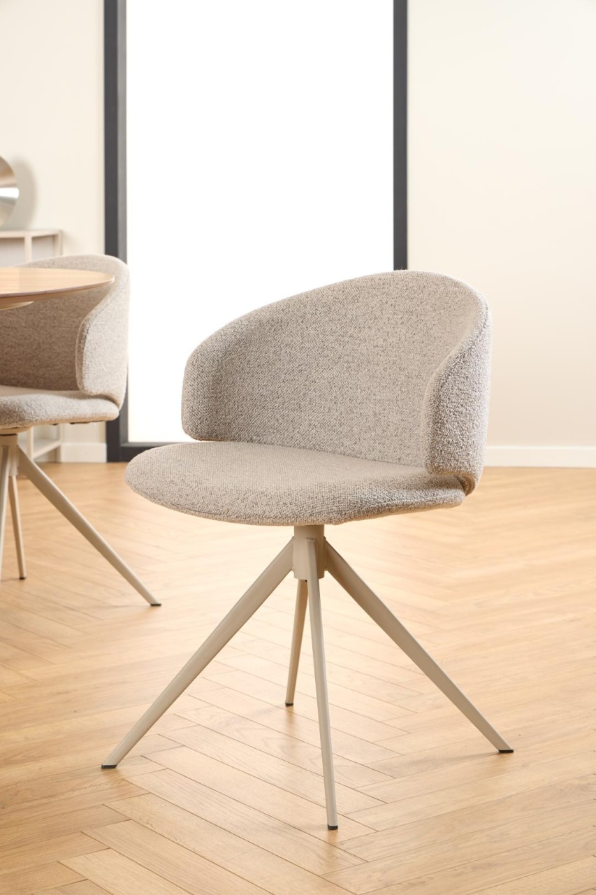 Scaun dining Ella, Gri, 78x53x54 cm
