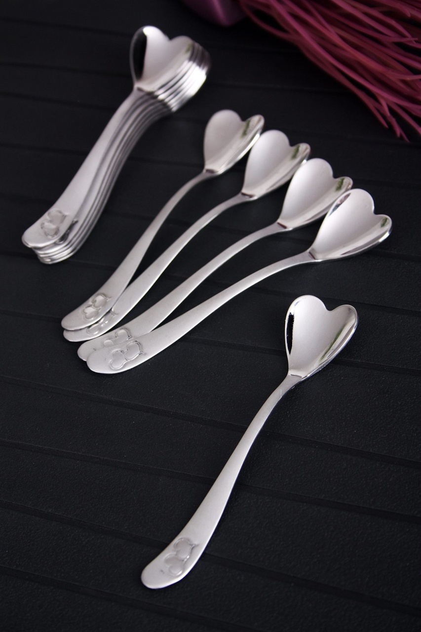 Set linguri, 12 bucati OZD Argintiu 11 cm