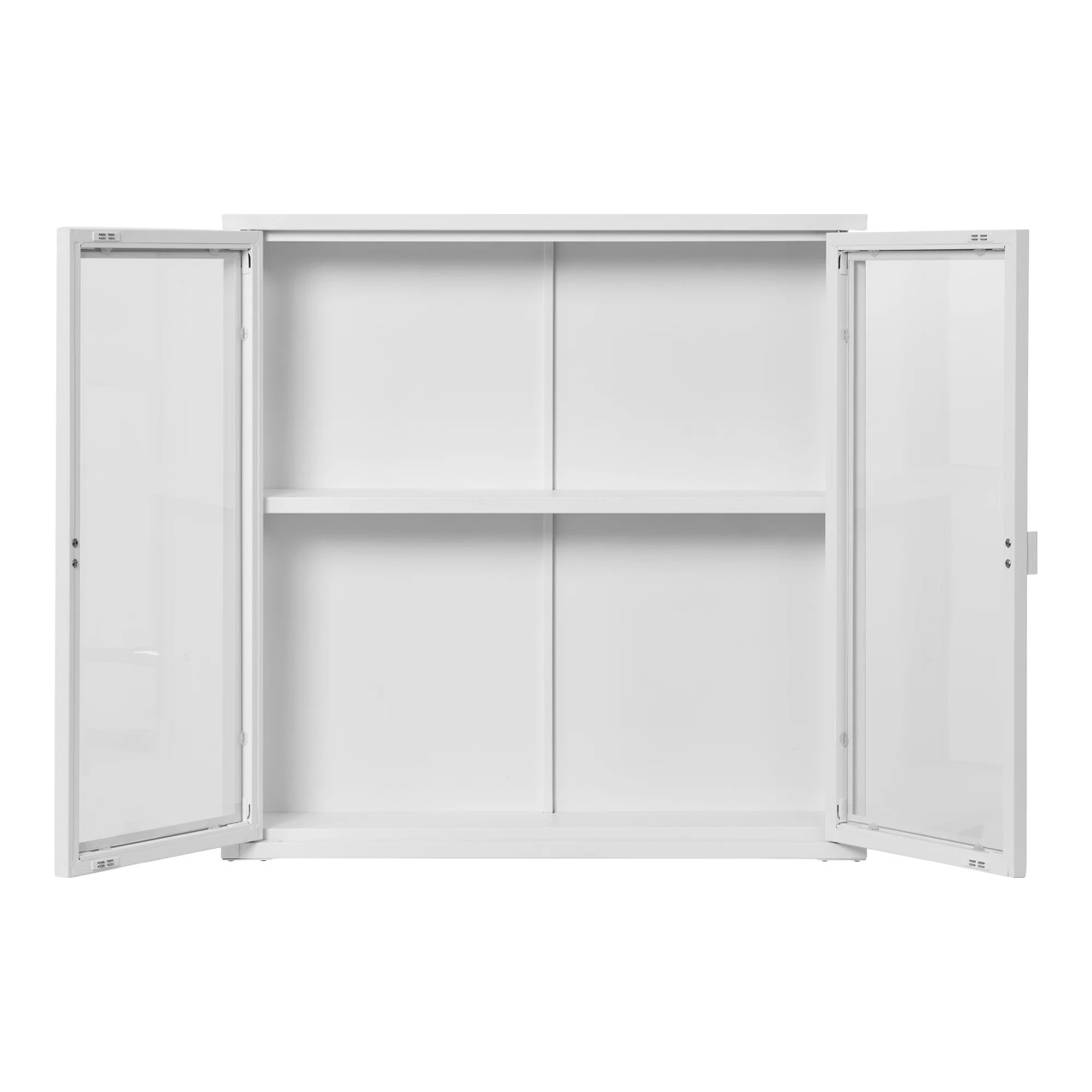 Vitrina suspendata Brisbane, Alb, 18x80x80 cm