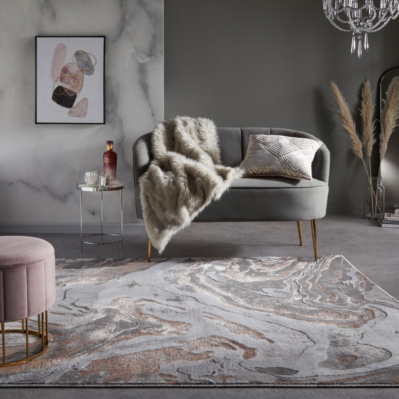 Covor Marbled Roz 200x290 cm, Flair Rugs