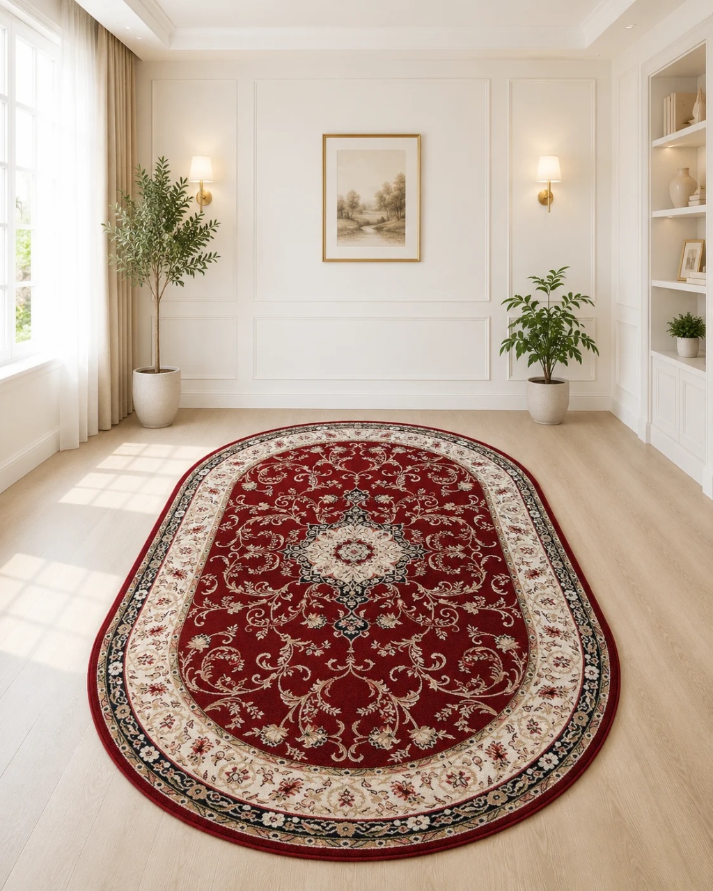 Covor Oval, Lotos, Rosu, 80x150 cm, Delta Lotos 523 210