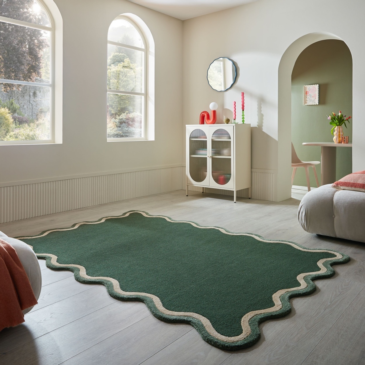 Covor Rivo Wool Verde 120x170 cm