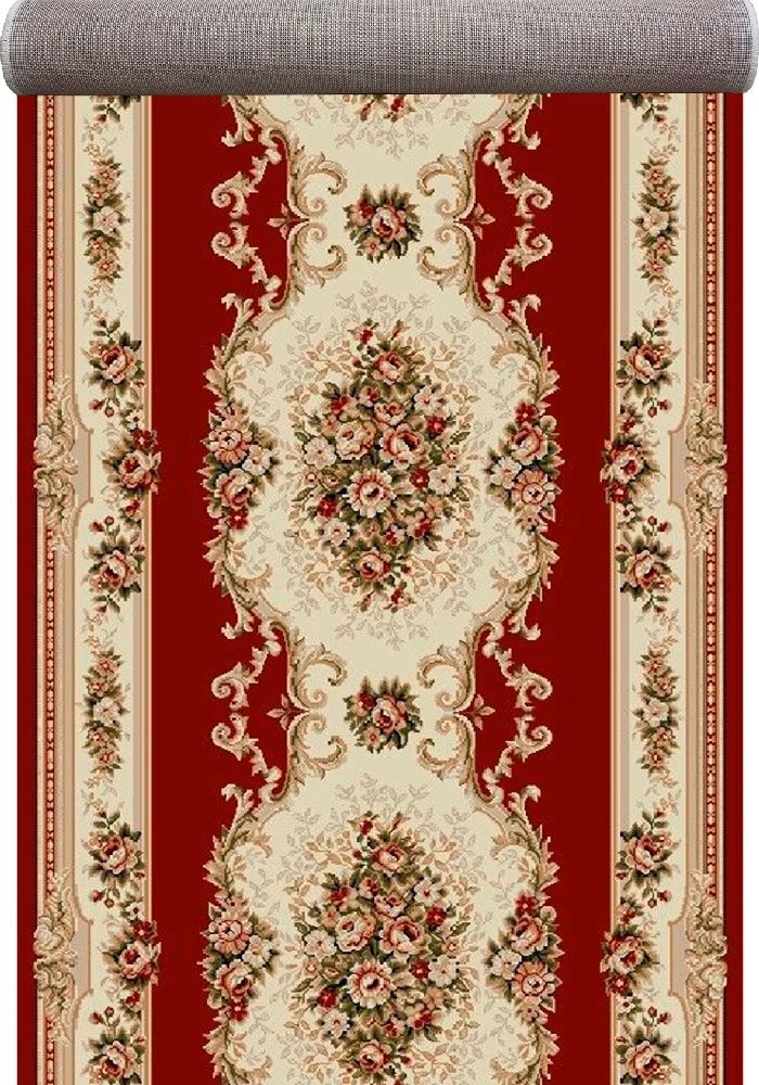 Covor Traversa, Lotos, Rosu, 60x500 cm, Delta