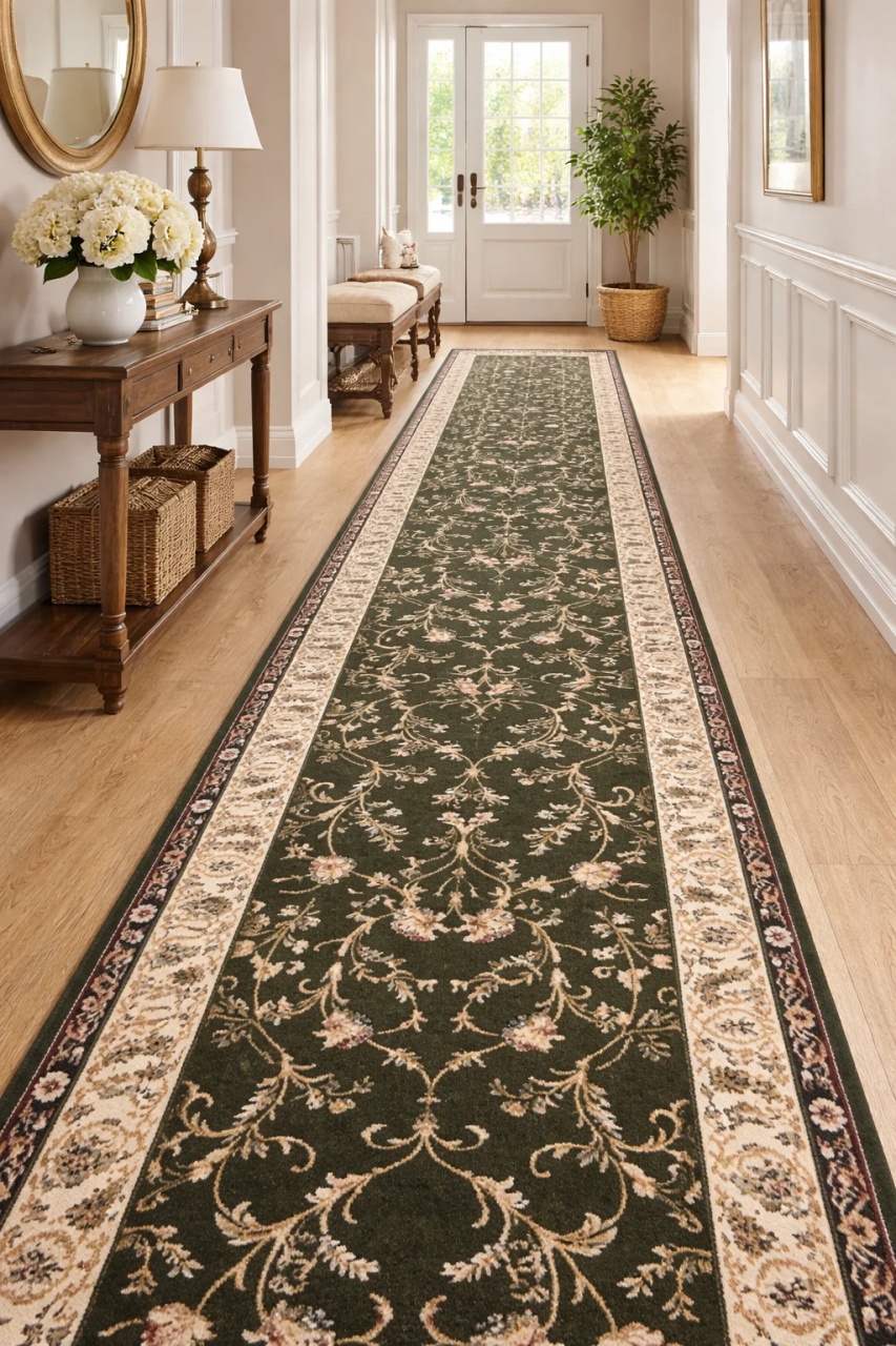 Covor Traversa, Lotos, Verde, 100x600 cm, Delta 523 310