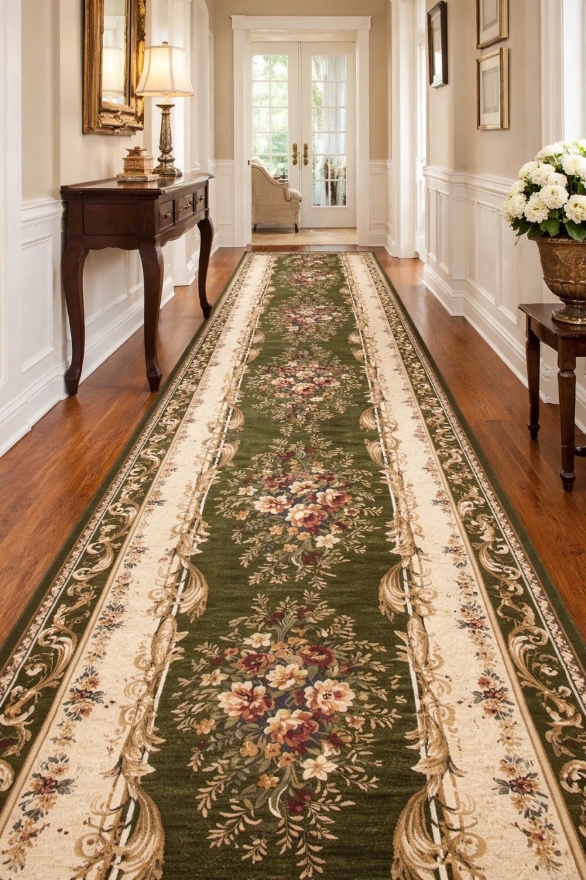 Covor Traversa, Lotos, Verde, 100x700 cm, Delta 535 310