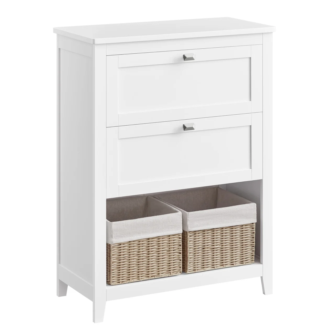 Dulap baie Vasagle, BBC545W02, Alb, 30 x 60 x 80 cm
