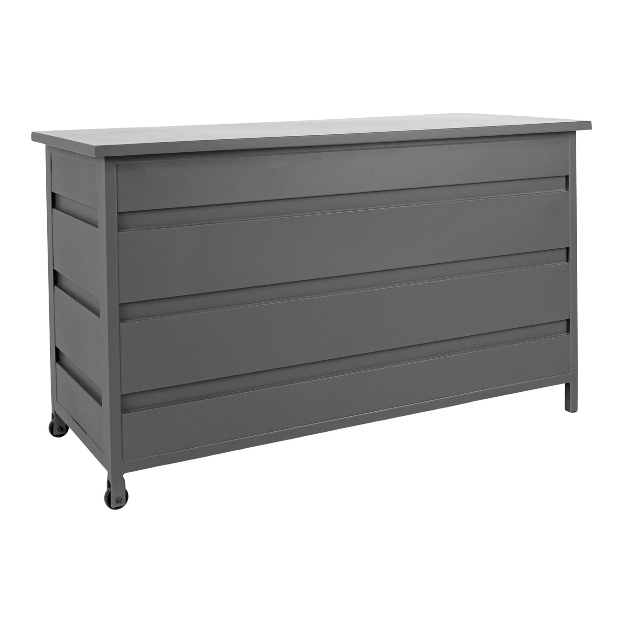Lada depozitare pentru perne Cassis, Gri, 60x130x75 cm