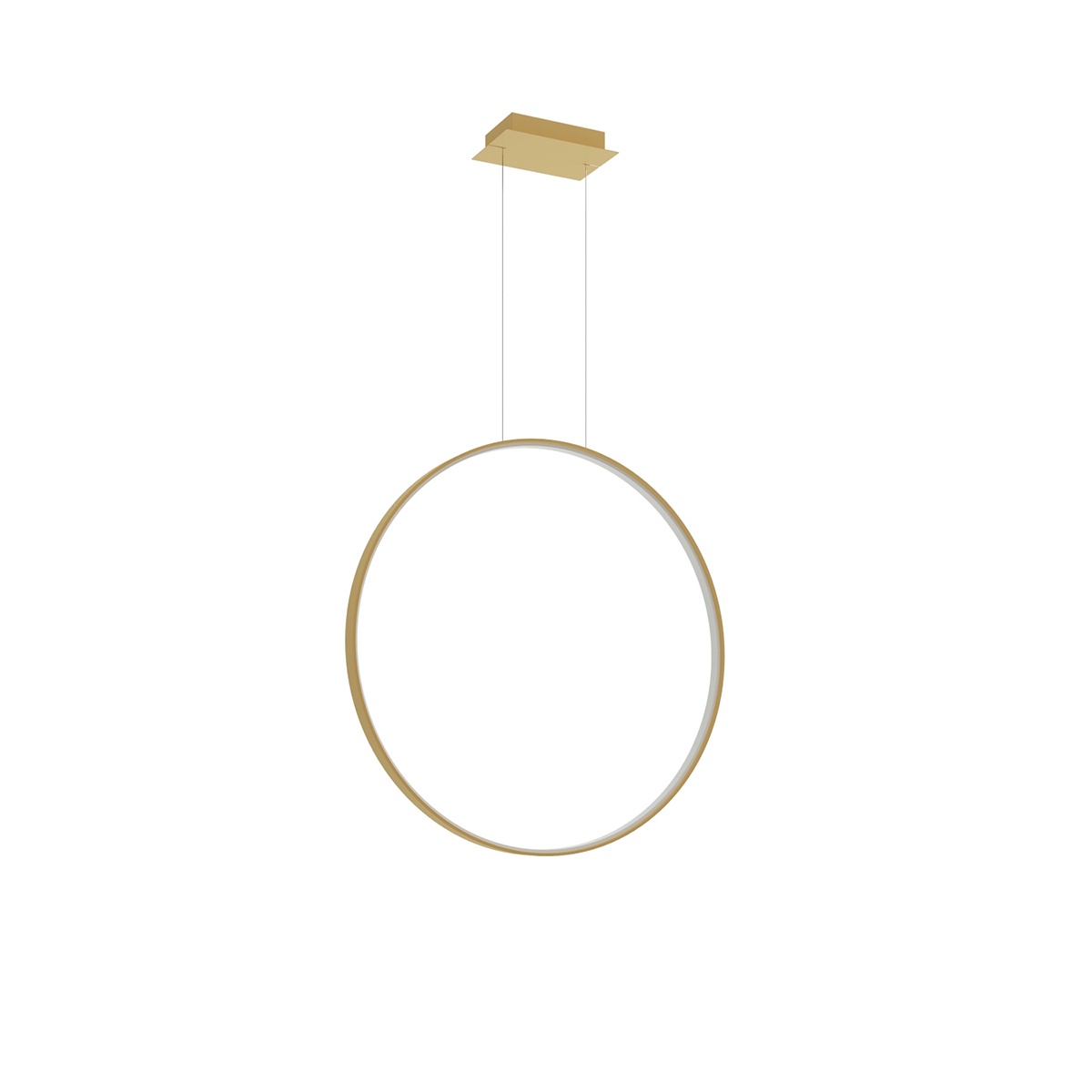 Lustra suspendata LED Rio Auriu 3000K 78x16x150 cm
