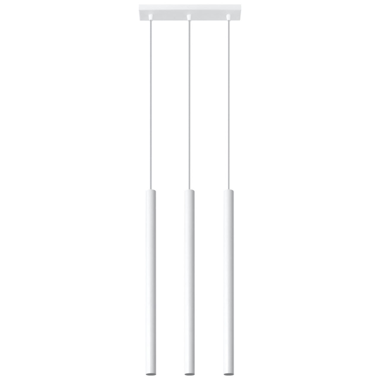 Lustra suspendata Pastelo Alb 30x5x90 cm