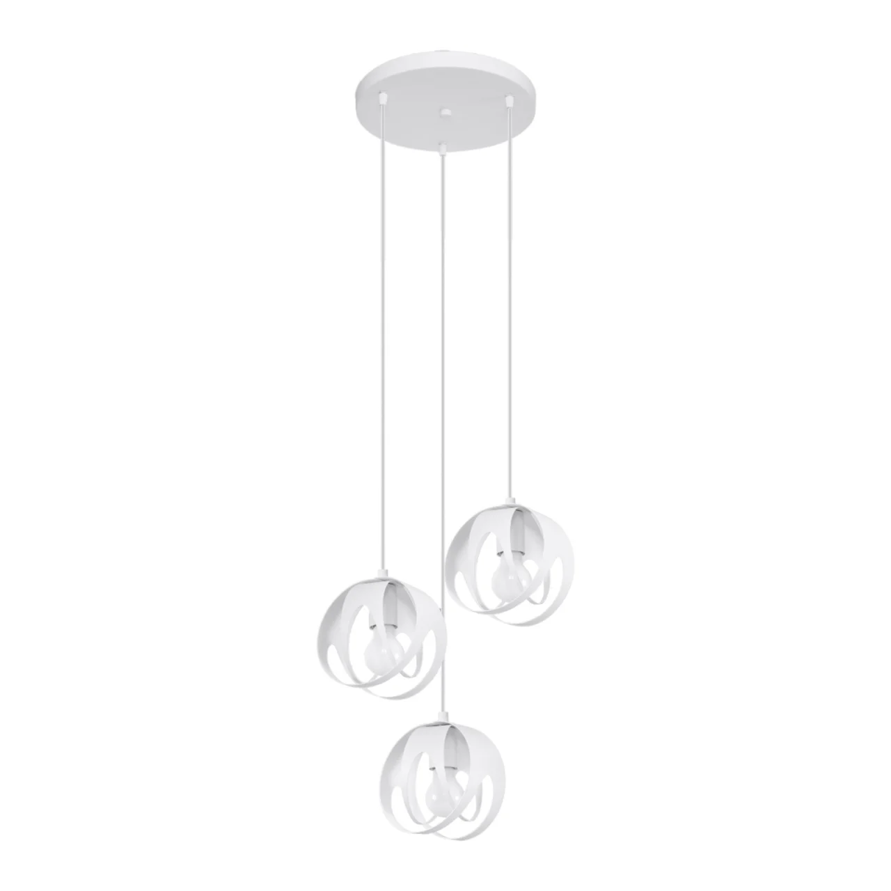Lustra suspendata Tulos Alb 30x30x117 cm