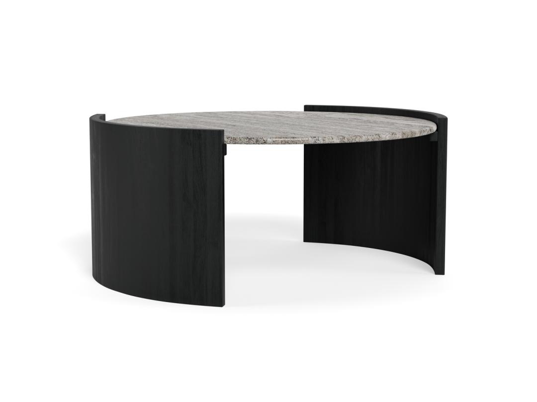 Masuta de cafea Zafra, Gri, 42x95x95 cm