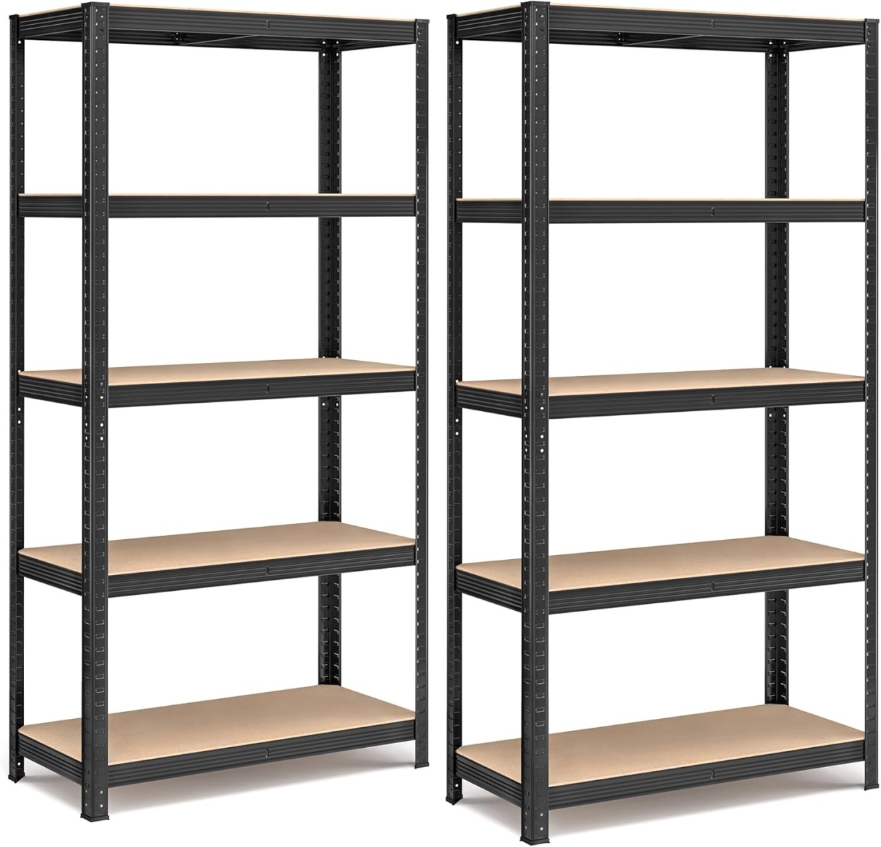 Raft metalic Negru Songmics 90x40x180 cm