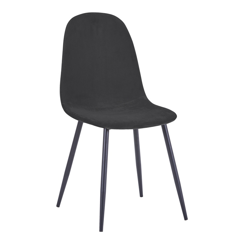 Scaun Bella, Negru, 44x55x85 cm