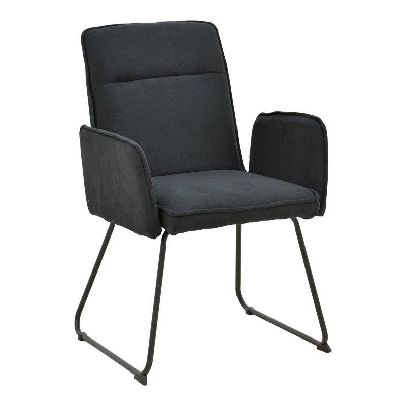 Scaun cu brate Essential Negru 55.5x59x89 cm