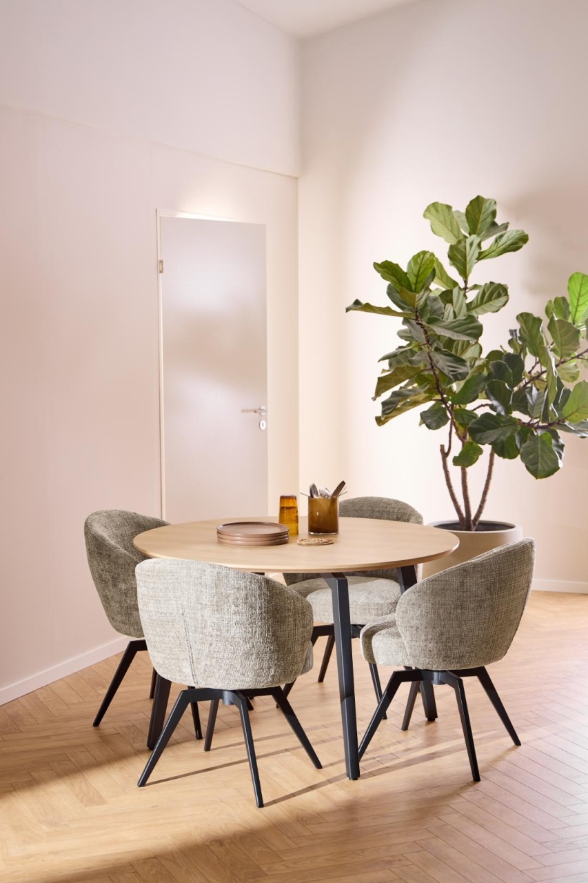 Scaun dining Darlene V1, Gri, 80x58.5x60 cm