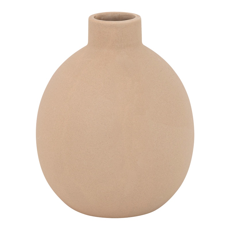Vaza ceramica Rozerie, Pako World, Bej, 14x14x18 cm