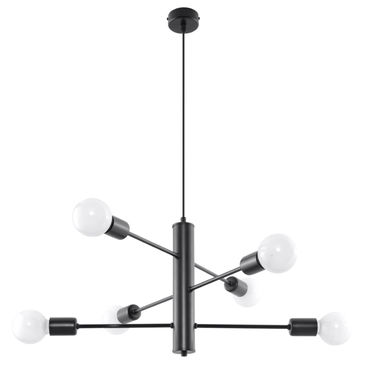 Candelabru 6 Duomo Negru 60x60x85 cm