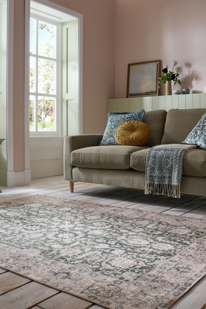 Covor Beau Floral Verde 115x170 cm, Flair Rugs