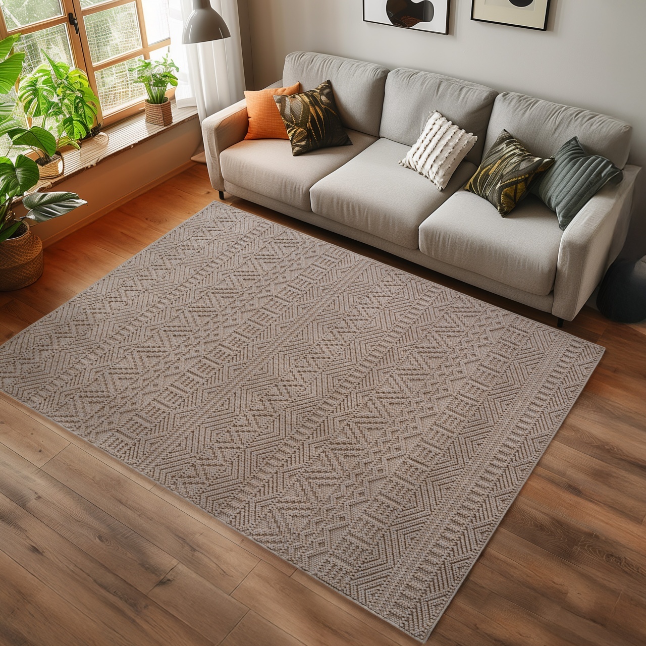Covor Helix etno V3 Bej 200x290 cm