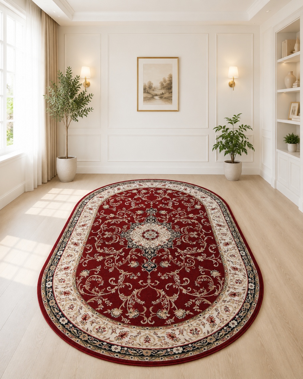 Covor Oval, Lotos, Rosu, 60x110 cm, Delta Lotos 523 210