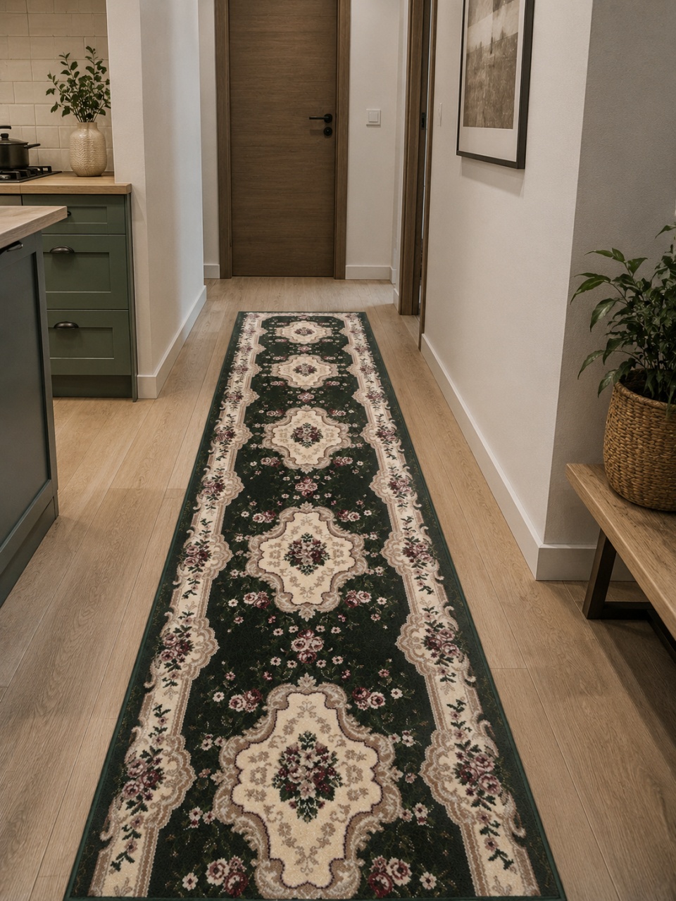 Covor Traversa, Lotos, Verde, 100x700 cm, Delta 570 310