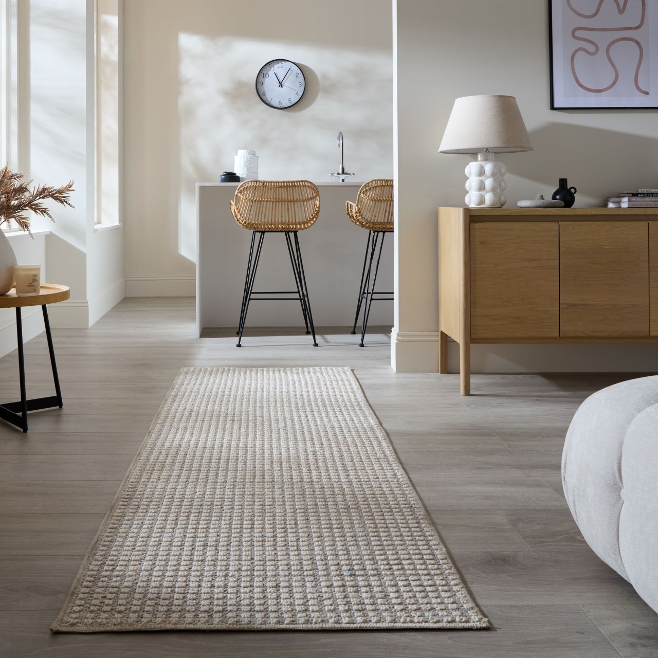 Covor traversa Speckle Washable Gri 78x230 cm
