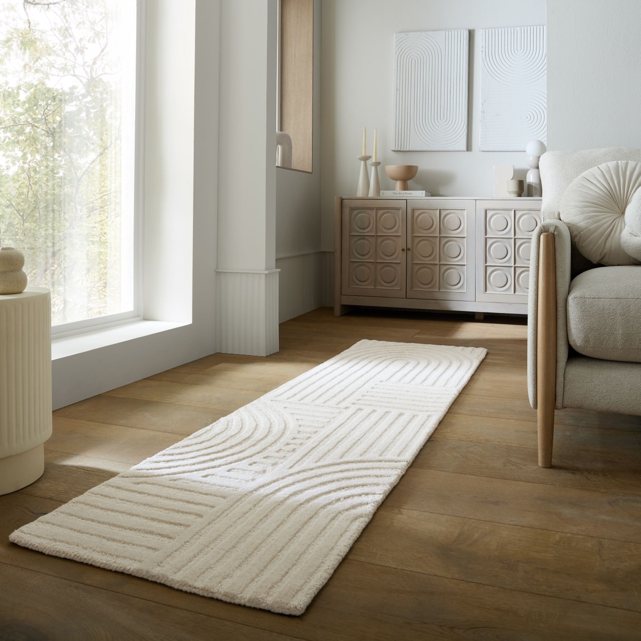 Covor traversa Zen Garden Ivoar 60x230 cm