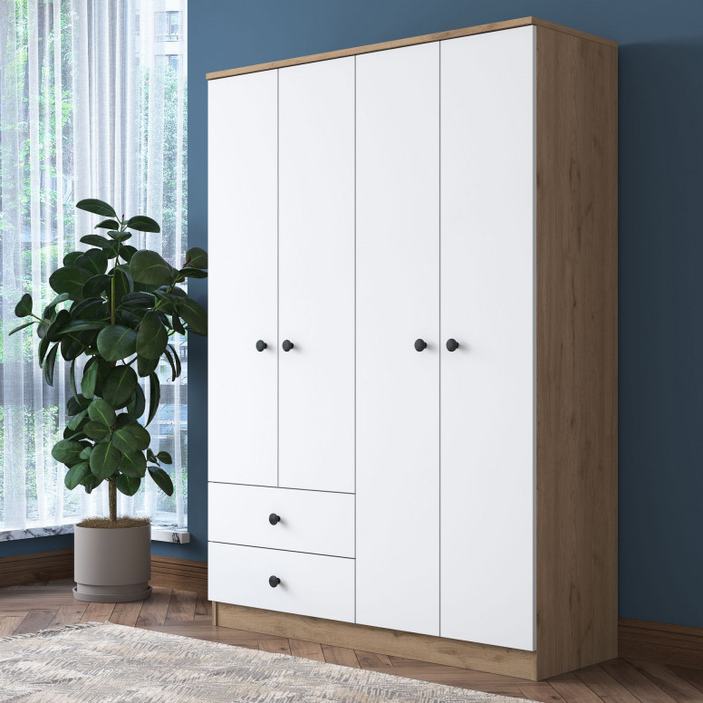 Dulap BA108-2067 Walnut-Alb