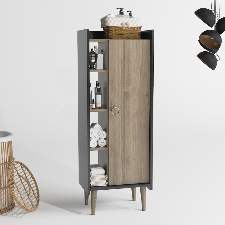 Dulap Lagomood Ruby - Walnut, Antracit