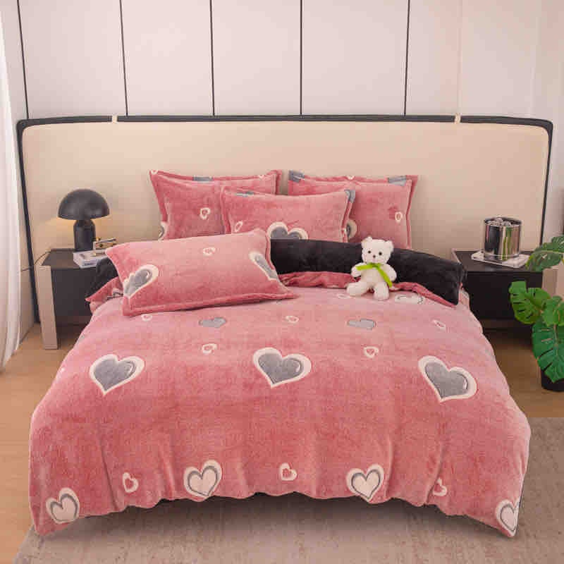 Lenjerie cu elastic Heart Carina 4 Piese (Cocolino)